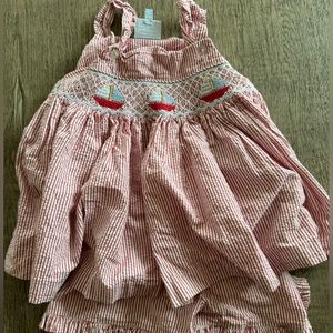 Sailboat gingham set